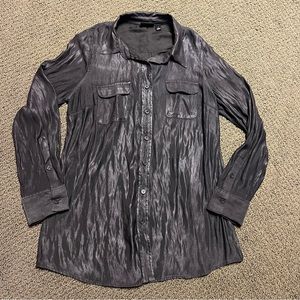 a.n.a black button up dress shirt